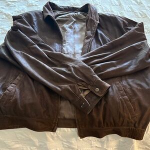 Vtg Men's Brown‎ leather Jacket by remy size xlt